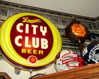 Rare City Club beer sign