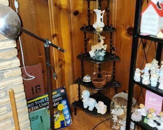 Corner Shelf - Midcentury Floor Lamp -