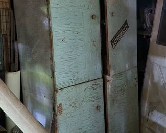 Vintage Wooden Cabinet with a Astroworld Sticker on it! - That was a Fun Place