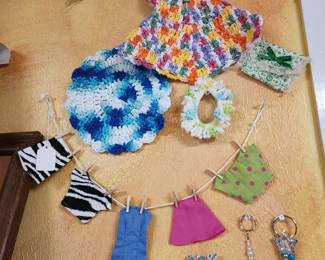 These are Finished Projects she made and used to sale them. We have more!