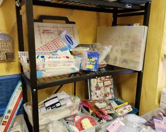 This is Scrapbooking Supplies - Top Bin is more Beads!