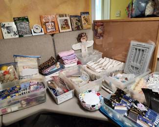 Another View of Work Station - Craft Supplies