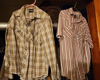 Lots of Pearl Snap Cowboy Shirts