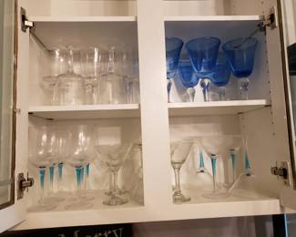BLUE GLASSWARE