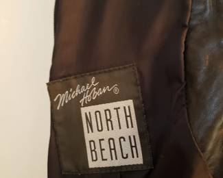 LEATHER DRESS BY MICHAEL HOBAN, NORTH BEACH