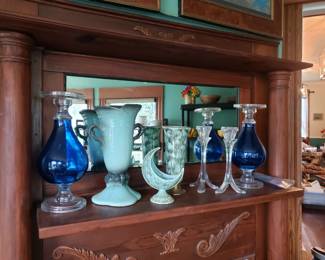 CRYSTAL AND POTTERY