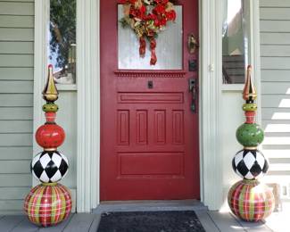 GRANDINROAD HARPER HOLIDAY TOPIARIES