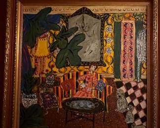 Oil painting by Pat Carson 