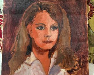 Gayle Glenn painting of young lady 