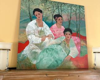 Barbara Gallagher (American, 1933-2006) Oil on canvas