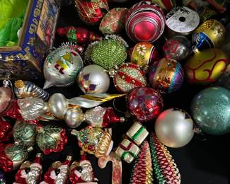 Hand blown German and Czech Christmas Ornaments 
