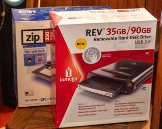 Iomega Zip and REV drives. 