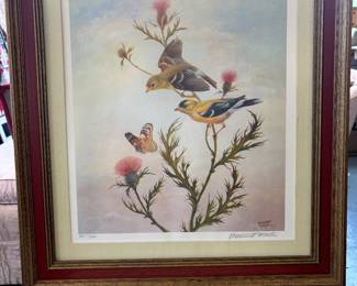 Bernard Martin Signed print - framed