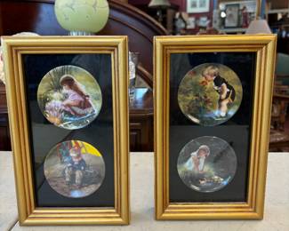 Framed Donald Zolan Mini Plates 1991