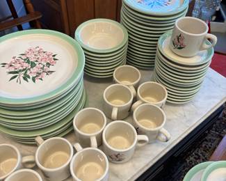 Pennsylvania Railroad China.  Plates are Stamped "made for Pennsylvania Railroad" others are not. 10 5 piece sets and misc. sets