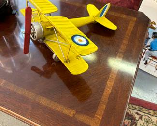 Yellow vintage model Bi Plane