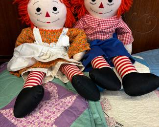 Raggedy Ann and Andy Vintage Dolls