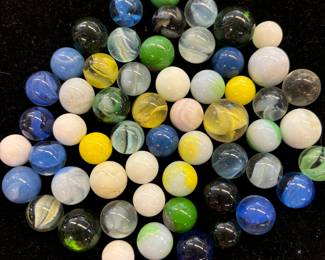 Vintage Marbles- Transparent Swirls and Lobes, Onion Skin Cobalt, Ox Blood, Solid Opaque, Agate, Pee Wee, Popeye and more.