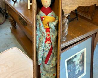 This doll was made in Japan in 1942,  Complete hand written note in next photo.  Original wood box