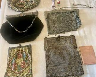 Vintage chain and decorative purses