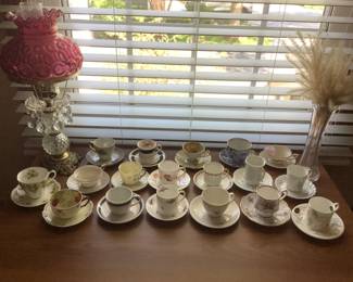 Nice selection of cups and saucers
