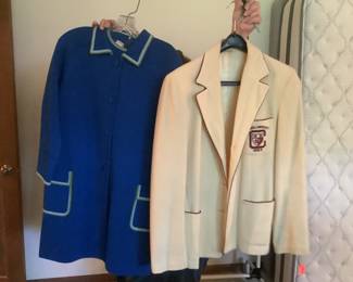 Vintage jacket and Cornell university coat