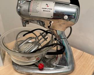 Vintage Hamilton Beach Model K 10 Speed Chrome Stand Double Mixer! 