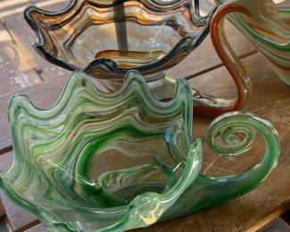 Art Glass Swans