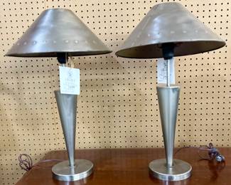 Metal taper lamps Retail Price $199 ea - SALE PRICE $59.70 each