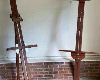 Vintage 50s MCM Ancobilt Studio Artist Easel  Doolie Wooden Easel 