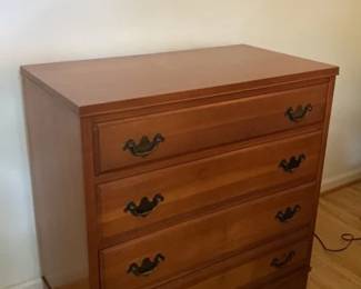 Vintage Permacraft Cherry Wood Chest Of Drawers 