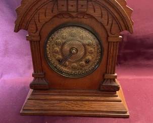  04 Vintage Ansonia Carved Clock