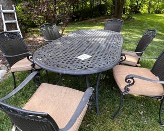 Martha Stewart outdoor patio set.