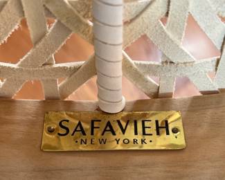 Safavieh New York leather June’s woven chair.
