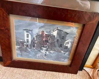 Robert Fabe Cincinnati Scene.  Early edition print
