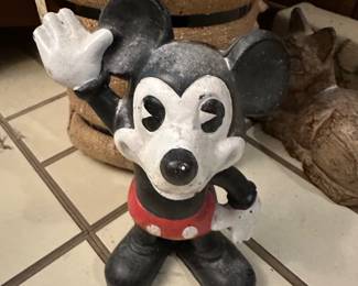 Vintage cast iron Mickey Mouse bank