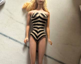 Marked 1958 Barbie Japan
Blue ink on ears
Other vintage Barbie clothes available
Available for presale