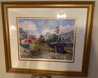 Wyatt Waters Greenwood signed numbered print