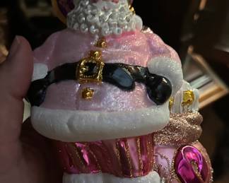 Radko Breast cancer ornament