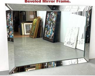 Lot 1164 Large Oversized Wall Mirror with Beveled Mirror Frame. 