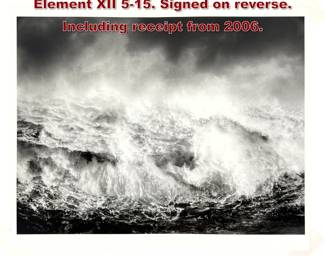 Lot 997 DODO JIN MING Photograph. Free Element XII 515. Signed on reverse. Including receipt from 2006. 