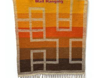 Lot 1121 Mid Century Modern Wool Fabric Wall Hanging