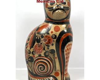 Lot 708 Tonala Large Glazed Ceramic Mexican Cat