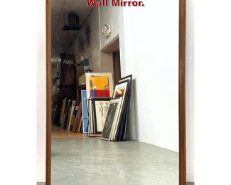Lot 1083 Mid Century Modern Walnut Frame Wall Mirror. 