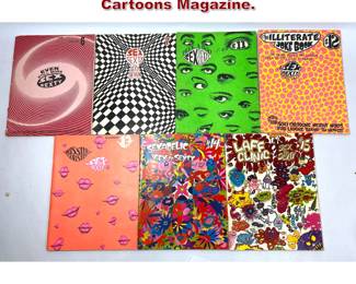 Lot 907 7pcs Sex to Sexty Adult Cartoons Magazine. 