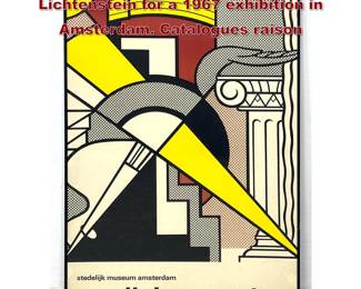 Lot 908 Offset lithograph designed by Roy Lichtenstein for a 1967 exhibition in Amsterdam. Catalogues raison