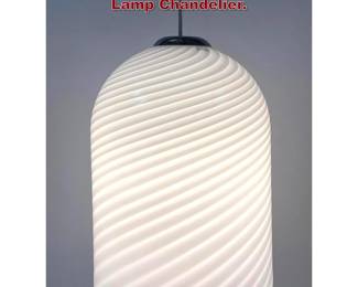 Lot 1156 Vetri Murano Art Glass Pendant Lamp Chandelier. 