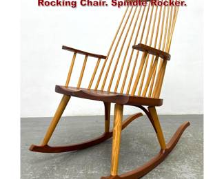 Lot 623 Thomas Moser 1996 Mixed woods Rocking Chair. Spindle Rocker. 