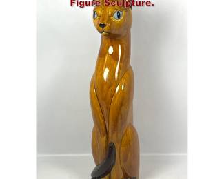 Lot 724 Decorative Porcelain Siamese Cat Figure Sculpture. 