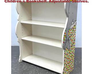 Lot 827 Babar the Elephant Promotional Children s Bookshelf. Adjustable Shelves.